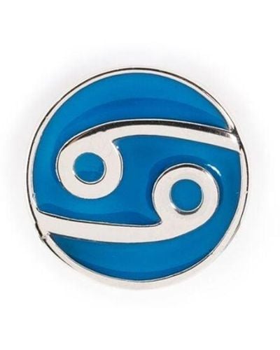 Maria Black Cancer Pop Coin Charm - Blue