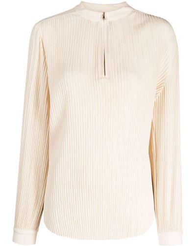 Manning Cartell Double Time Geplooide Blouse - Naturel