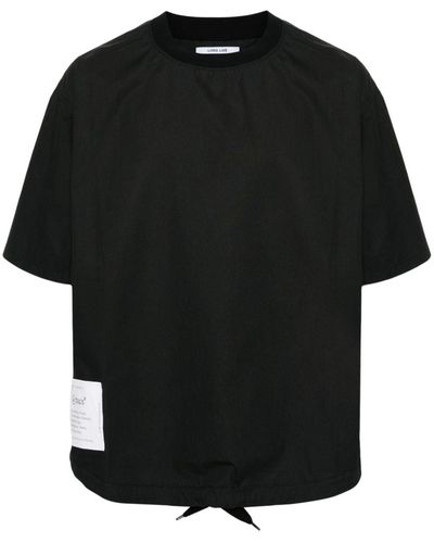 WTAPS Gesmockt Katoenen T-shirt - Zwart