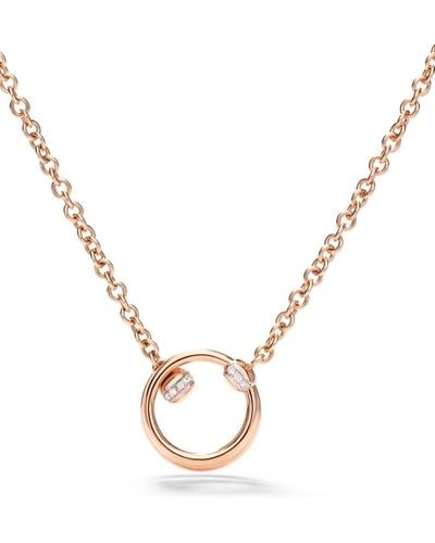 Pomellato 18kt Rose Gold Together Diamond Necklace - Metallic