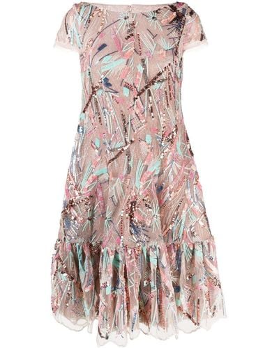 Talbot Runhof Sequin-embellished Dress - Multicolour