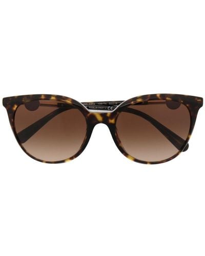 Versace Eyewear Medusa Soft-round Frame Sunglasses - Brown