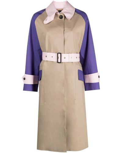 Mackintosh Knightwoods Panelled Trench Coat - Natural