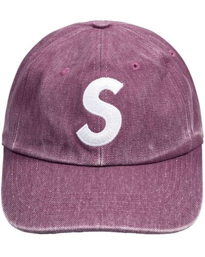Supreme Pigment Logo-embroidered 6-panel Cap - Purple