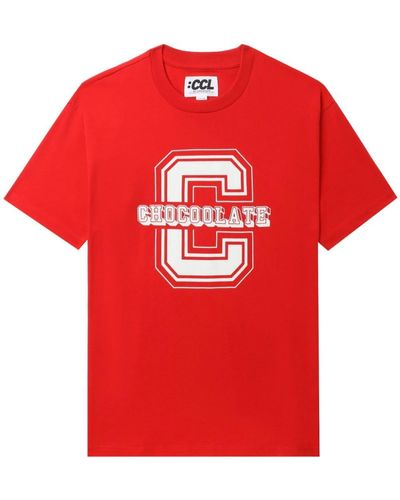 Chocoolate Camiseta con logo estampado - Rojo