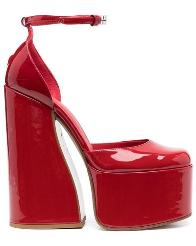 Le Silla Nikki Platform Court Shoes - Red