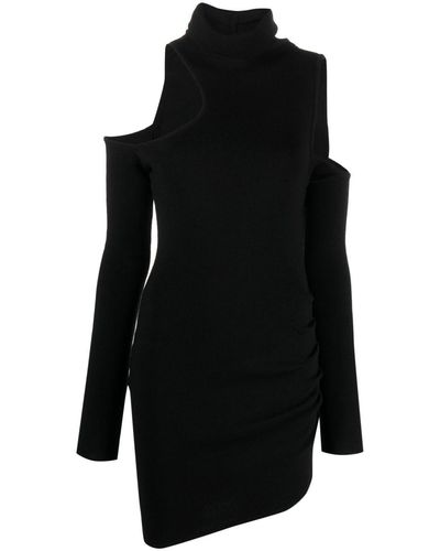 GAUGE81 Piana Cut-out Merino Minidress - Black
