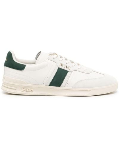 Polo Ralph Lauren Aera Leather Trainers - White