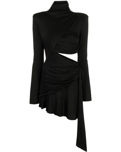 De La Vali Bowery Cut-out Detail Minidress - Black