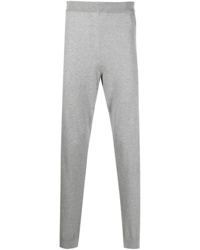 Corneliani Pantalones rectos de punto - Gris