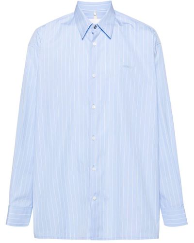 OAMC Homer Striped Cotton Shirt - Blue
