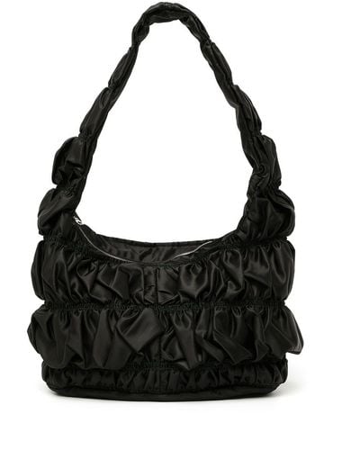 Molly Goddard Kyoto Bumpy Shoulder Bag - Black
