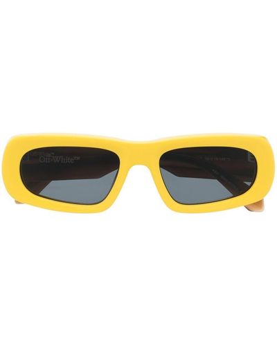 Off-White c/o Virgil Abloh Square-frame Tinted Sunglasses - Yellow