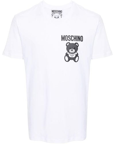 Moschino Logo-print Cotton T-shirt - White