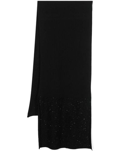 Fabiana Filippi Sequin-embellished Knitted Scarf - Black