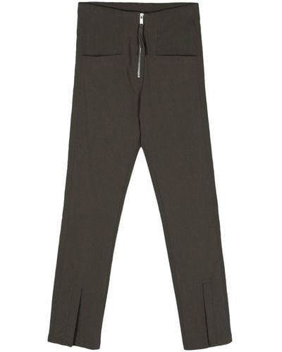 Thom Krom High-waisted Slim-fit Trousers - Grey