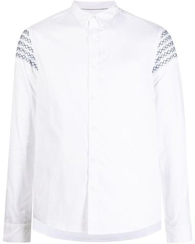 Private Stock The Romain Embroidered-design Shirt - White