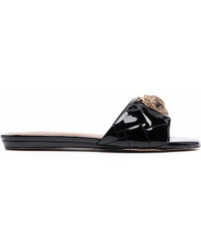 Kurt Geiger Crystal-embellished Sandals - Black