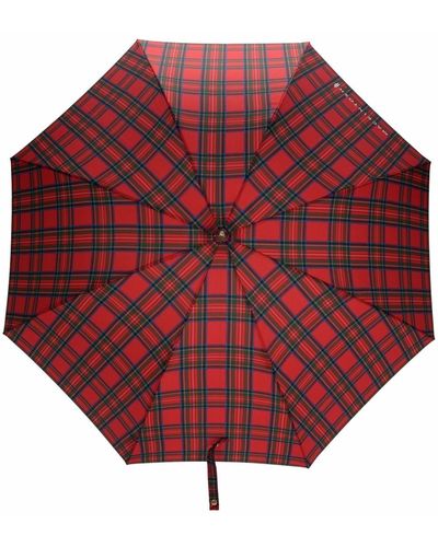 Mackintosh Heriot Whangee-handle Umbrella - Red