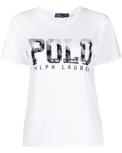 Polo Ralph Lauren T-Shirt mit Logo-Print - Weiß