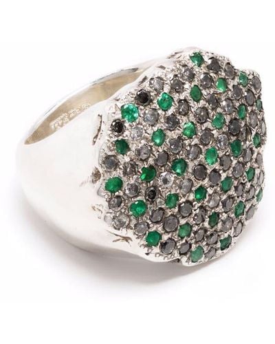 Rosa Maria Ring aus Silber - Mehrfarbig