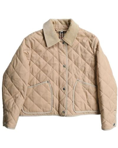 Burberry Quilted Classic-collar Jacket - Natural