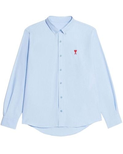 Ami Paris Long Sleeve Adc Shirt - Blue