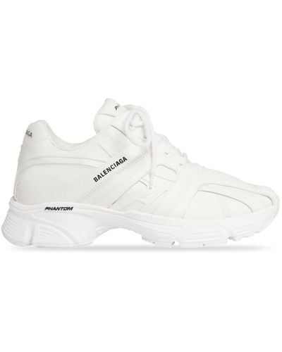 Balenciaga Phantom Lace-up Trainers - White