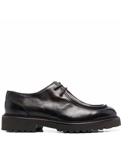 Doucal's Leather Lace-up Shoes - Brown