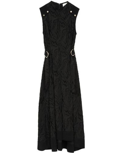 3.1 Phillip Lim Jacquard Sleeveless Midi Dress - Black