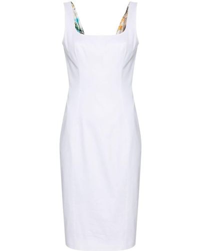 Moschino Kleid mit Einsätzen - Weiß