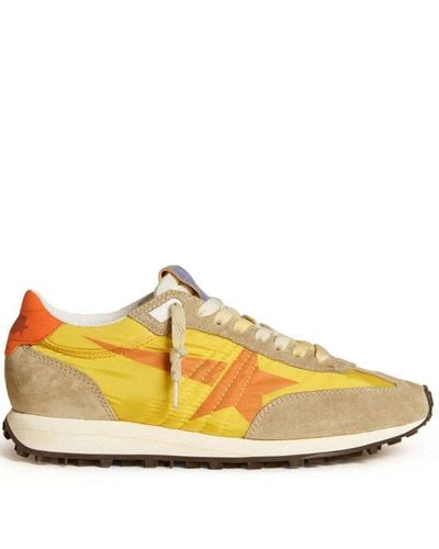 Golden Goose Star Printed Trainers - Yellow