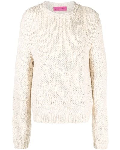 The Elder Statesman Open-knit Long-sleeve Sweater - Natural