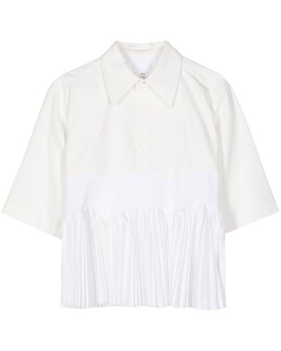 Toga Taffeta Pullover Shirt - White