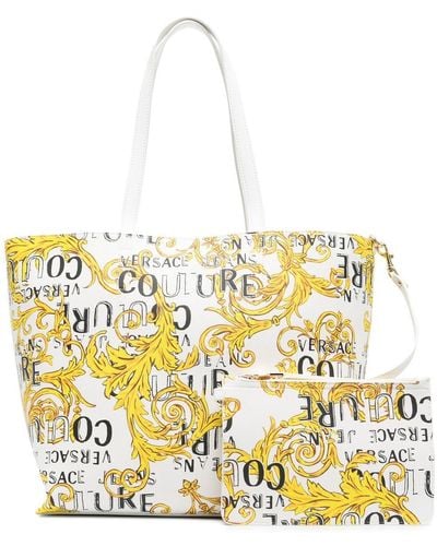 Versace Couture-print Tote Bag - Metallic
