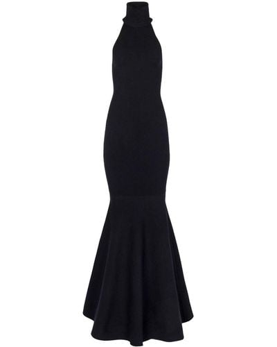 Nina Ricci Halterneck Sleeveless Maxi Dress - Blue