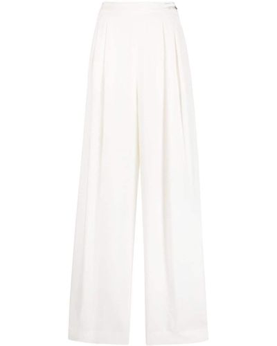 Fabiana Filippi Wide Leg Viscose Pants - White