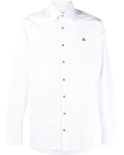 Vivienne Westwood T-shirt con logo Orb - Bianco