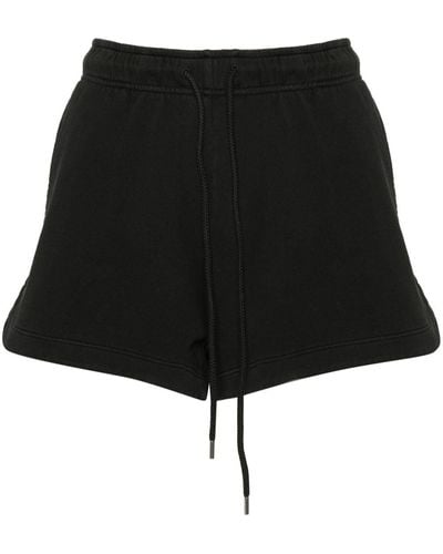 Pinko Logo-print Cotton Shorts - Black