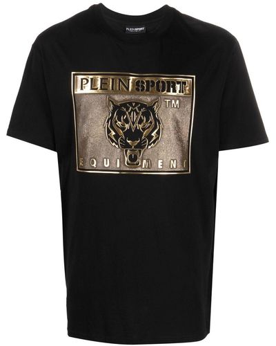 Philipp Plein T-shirt Met Logoprint - Zwart