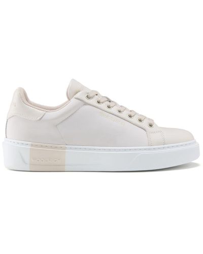 Woolrich Zapatillas con logo bordado - Blanco