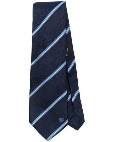 Etro Cravatta a righe - Blu