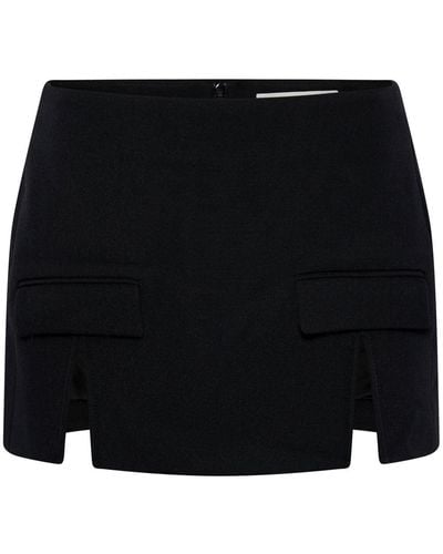 Dion Lee Split-hem Mini Skirt - Black