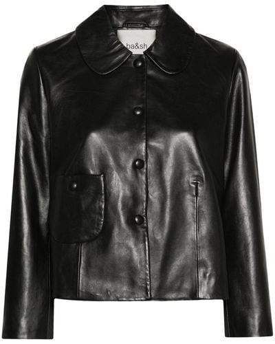Ba&sh Mylos Leather Jacket - Black