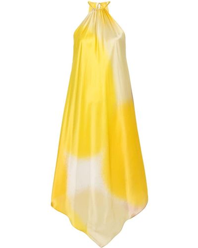 Gianluca Capannolo Isabelle silk dress - Gelb