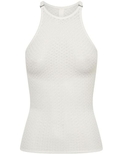 Dion Lee Serpent Lace Tank Top - White