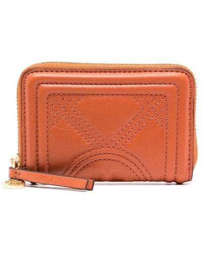 Tory Burch Fleming Soft Mini Wallet - Brown