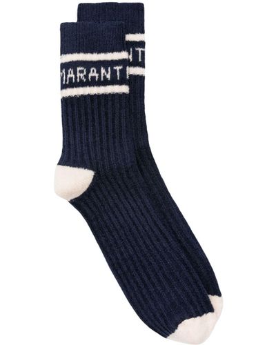 Isabel Marant Tweekleurige Sokken - Blauw