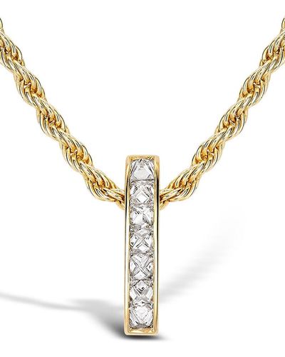 Pragnell 18kt Yellow Gold Diamond Bar Rockchic Pendant - Metallic