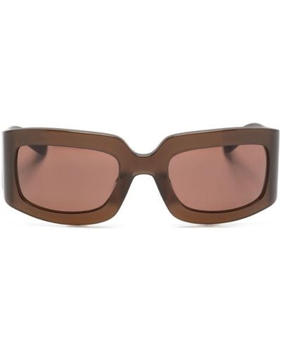 Kaleos Eyehunters Connor Oversize-frame Sunglasses - Brown